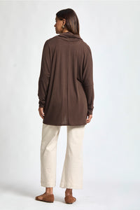 Soft Drape Hacci Wrap - Chocolate