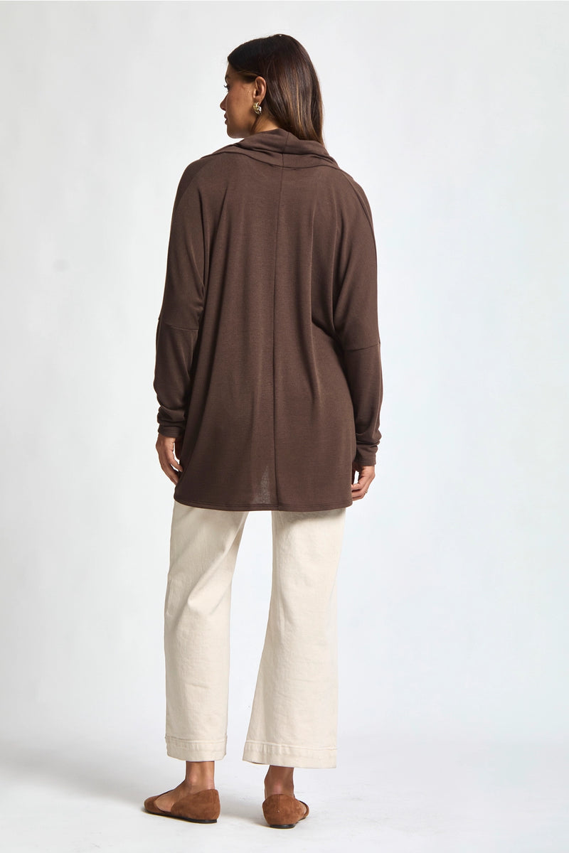 Soft Drape Hacci Wrap - Chocolate