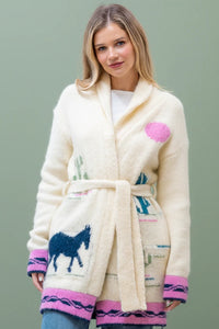 Robe Horse Sweater - Cream