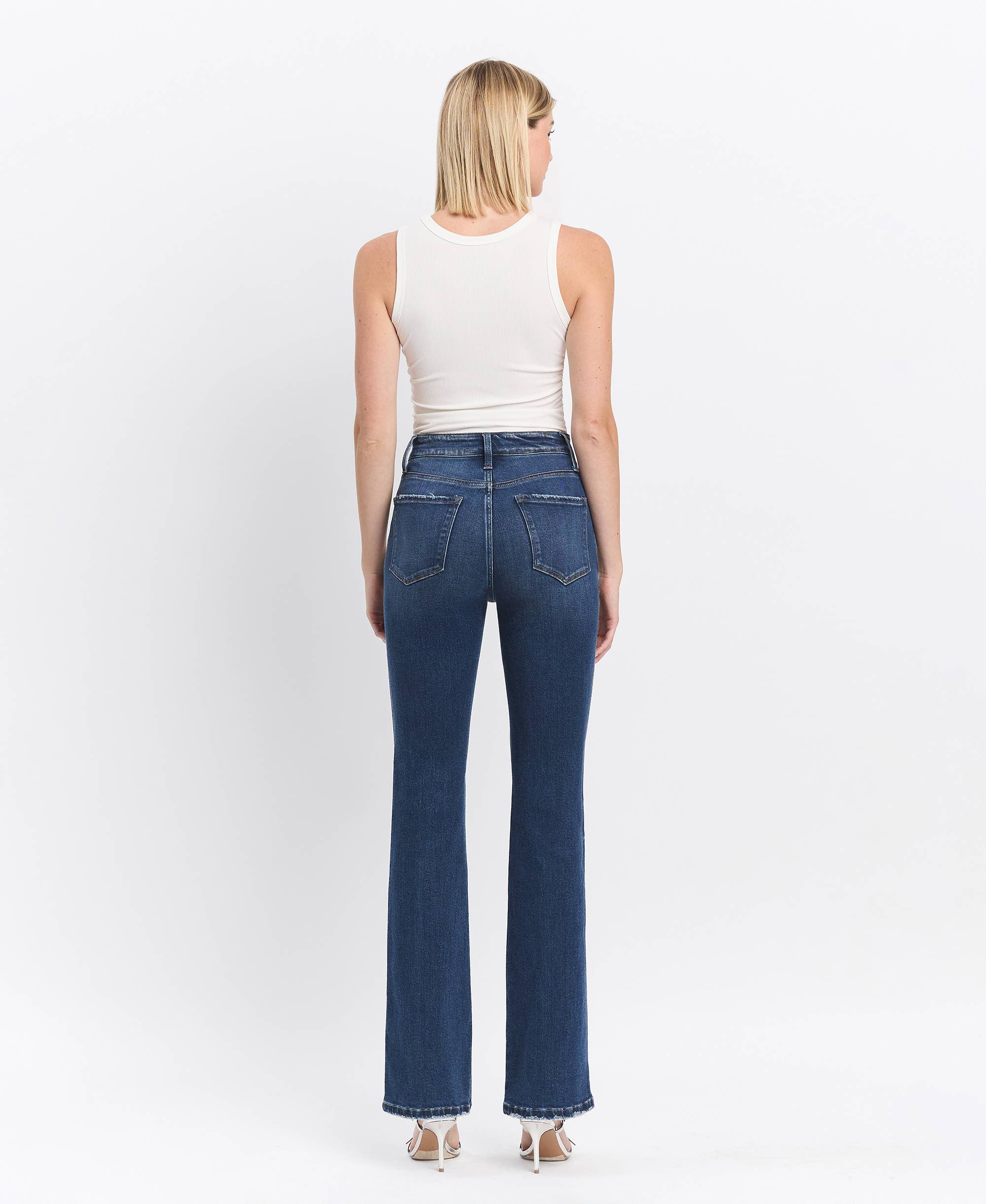 Tummy Control Super High Bootcut Jeans - LV31