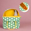 Zipper Lunch Bag - Dot Spring Green