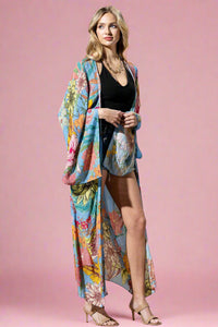 Madelin Gold Accent Kimono