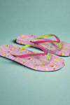 Women's Drinks Flip Flops & Mesh Bag Set