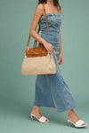 Bertha Straw & Woven Satchel Bag