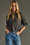 Dark Gray Super Soft Button Up
