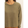 Crew Neck Cozy Sweatshirt - Olive