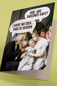 Hope You Had Your Shots - Get Well Card