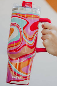 Groovy Swirls 40 Oz Tumbler
