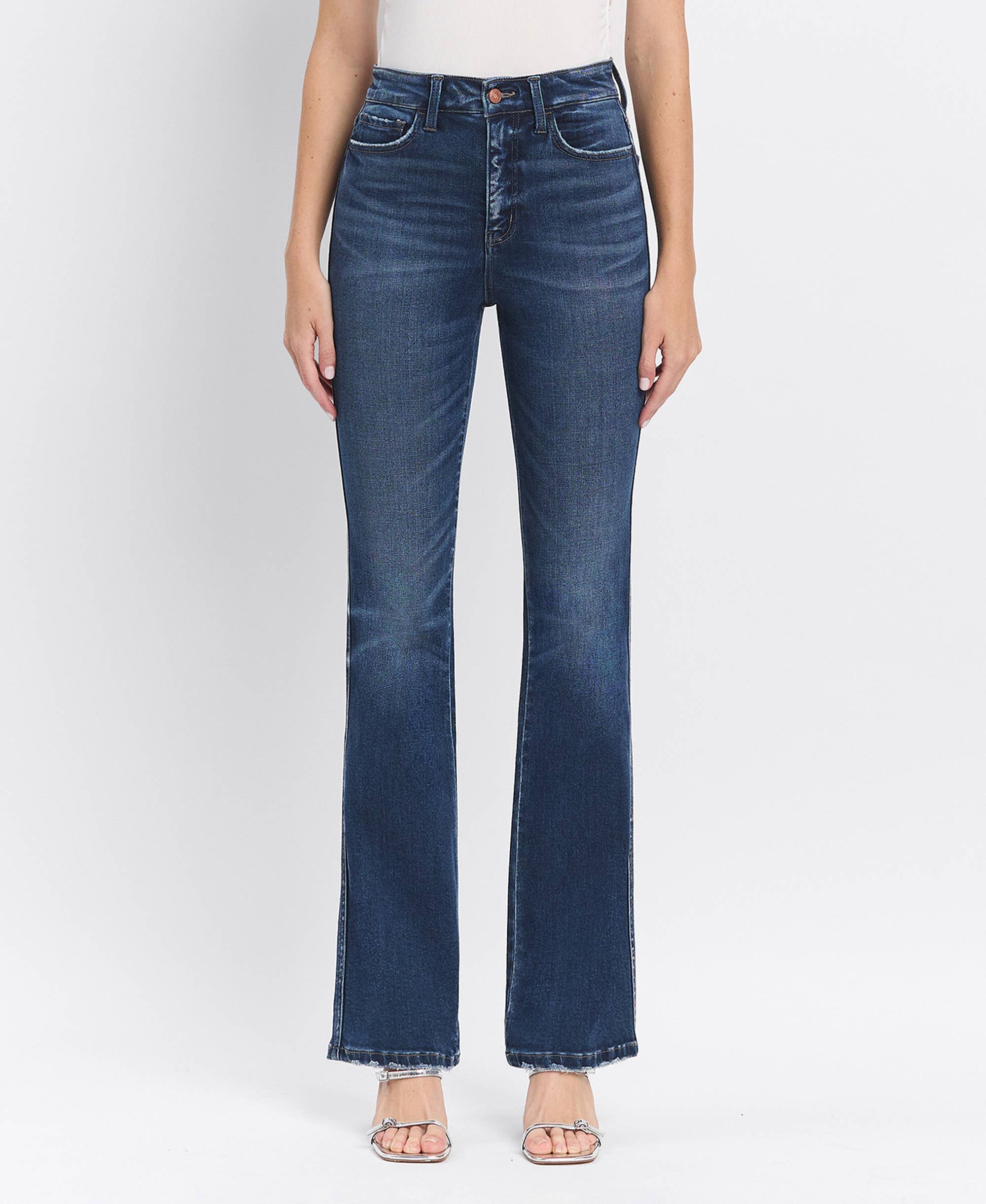 Tummy Control Super High Bootcut Jeans - LV31