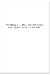 Prune Juice Greeting Card