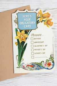 Birthday - Here's Your Obligatory Card