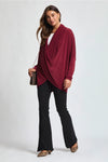 Soft Drape Hacci Wrap - Wine