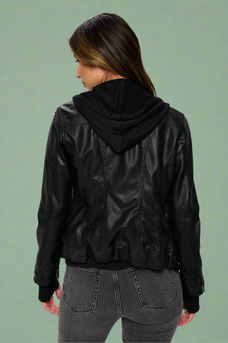 Nomad Canvas Hooded Jacket - Black