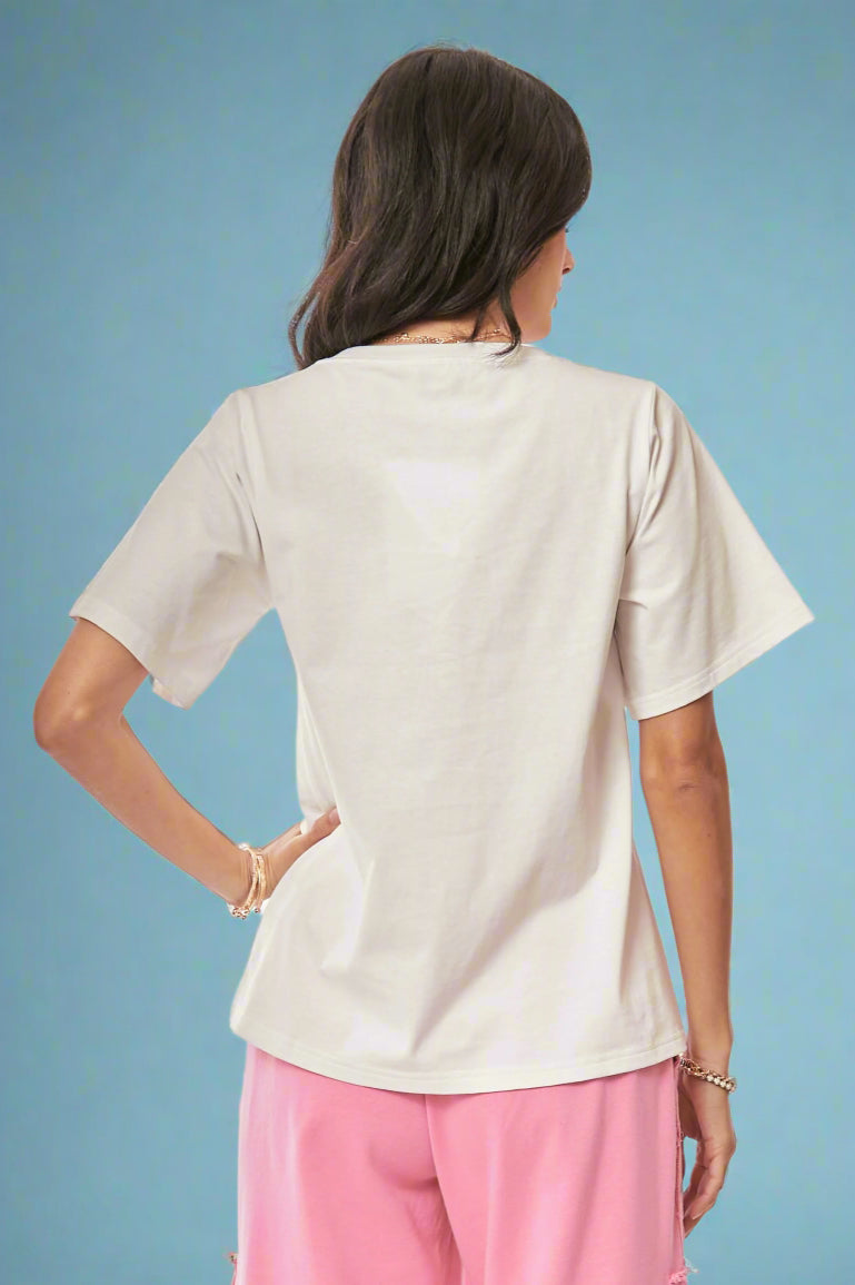Amsterdam Flower Market Tee - White