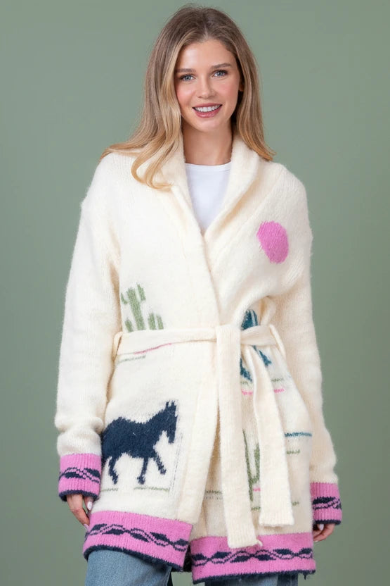 Robe Horse Sweater - Cream