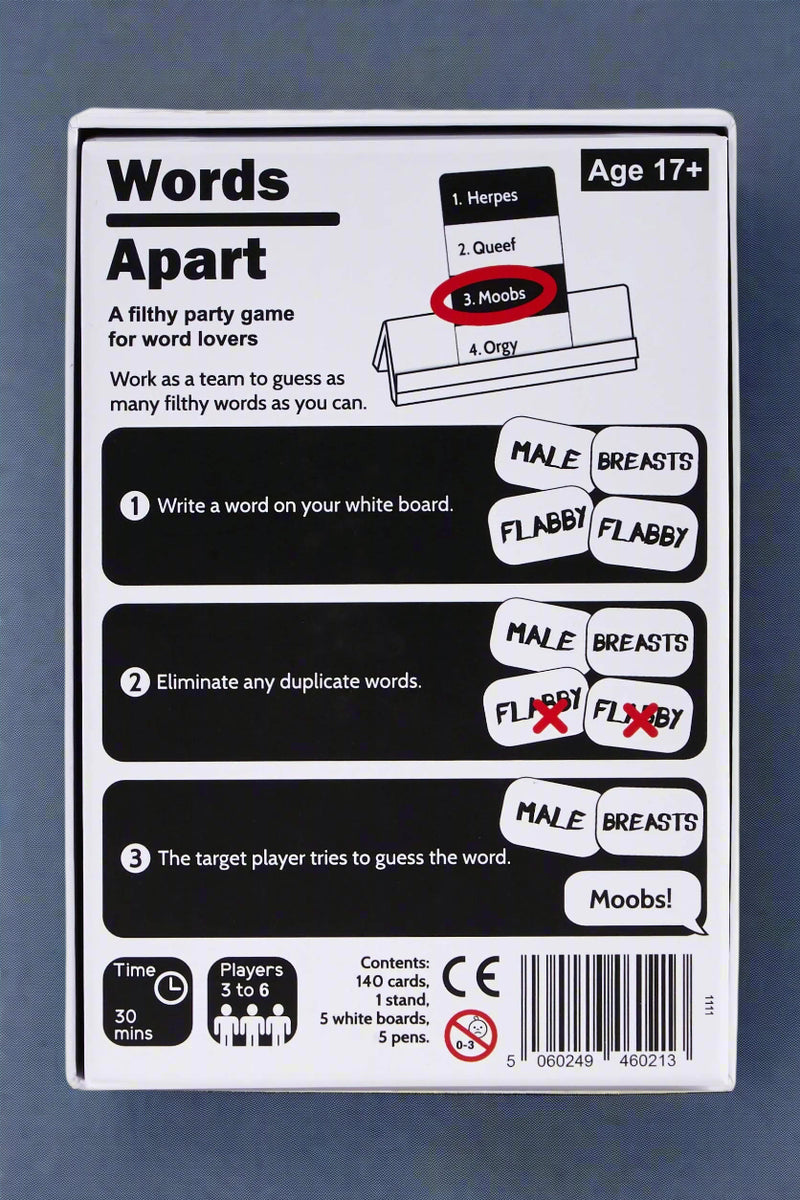 Words Apart Card Game