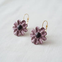 Renaissance Inspired Enamel Flower Stud Earrings
