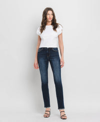 High Rise Long Slim Straight Jeans LV39