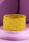 10 Piece Stackable Boho Bracelet - Canary
