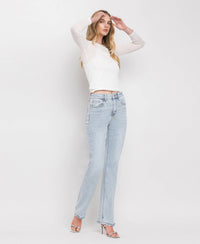 90's Vintage Super High Rise Straight Jeans - LV30