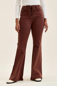 HW Flare Lace Up Cocoa Brown - JB14