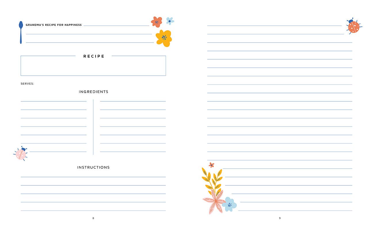 Grandmother's Recipe Journal