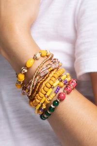 10 Layered Boho Bracelet Set - Dandelion