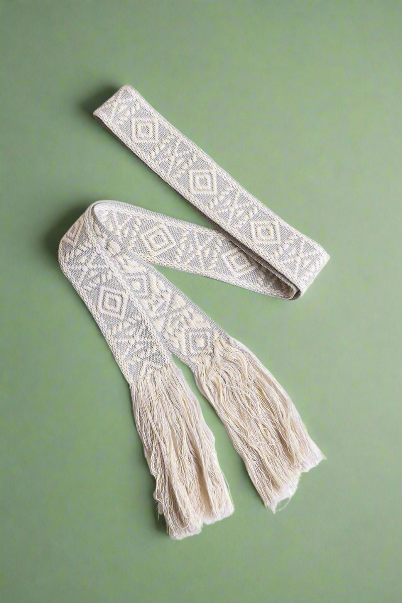 Bohemian Aztec Waist Belt - Natural