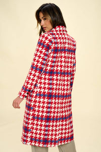 Promenade Houndstooth Coat