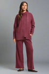 Signature Cowl Neck Tank - Wine