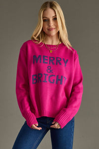 Magenta Merry & Bright Sweater