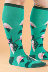 Knee High Sock - Philodendron