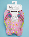 Women's Drinks Flip Flops & Mesh Bag Set