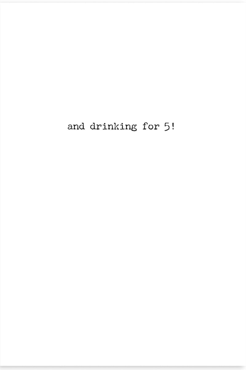 Drinking Greeting Card