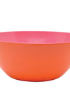 Orange and Pink Two Tone 12.5" Salad Bowl