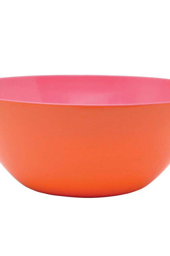 Orange and Pink Two Tone 12.5" Salad Bowl