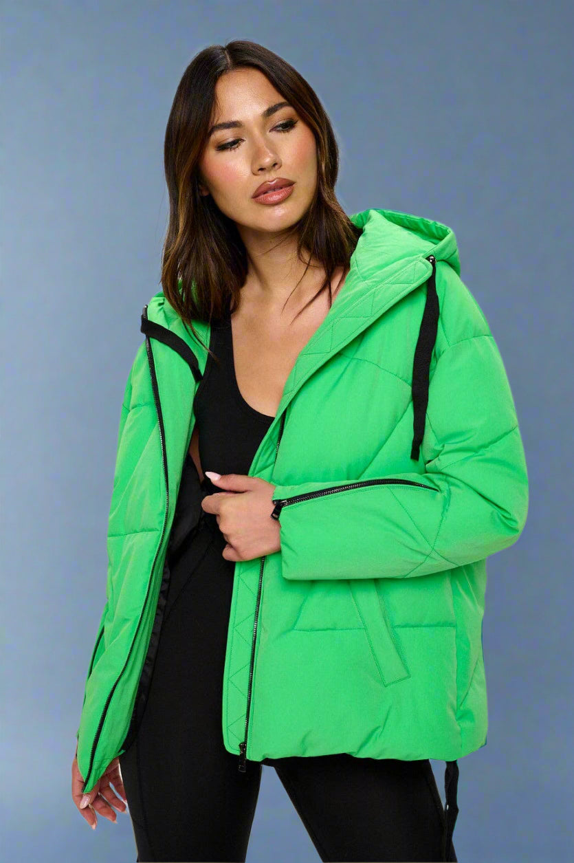 Summit Shield Puffer Jacket - Green Neon Coalition Apparel Winter