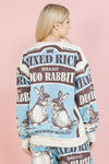 Bold Graphic Cotton Sweatshirt - Rabbit