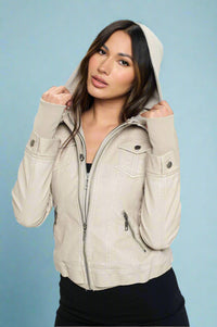 Nomad Canvas Hooded Jacket - Cream