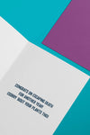 Congrats on Escaping Death - Birthday Card