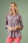 Lizzy Top - Grey Floral