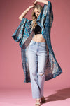Boho Mandala Kimono Teal