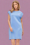 Tab Sleeveless Retreat Dress - Ocean Blue