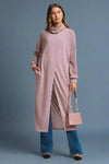 Cityscape Flowy Wrap Duster - Cashmere Rose