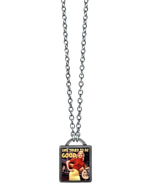 She Tried To Be Good Vintageware Necklace