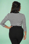 Black & White Stripe Sweetie Top