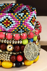 7- Strand Multi Shape Bracelet Set Canary
