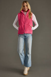 Pink Corduroy Vest