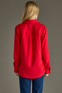 Super Soft Button Up - Red