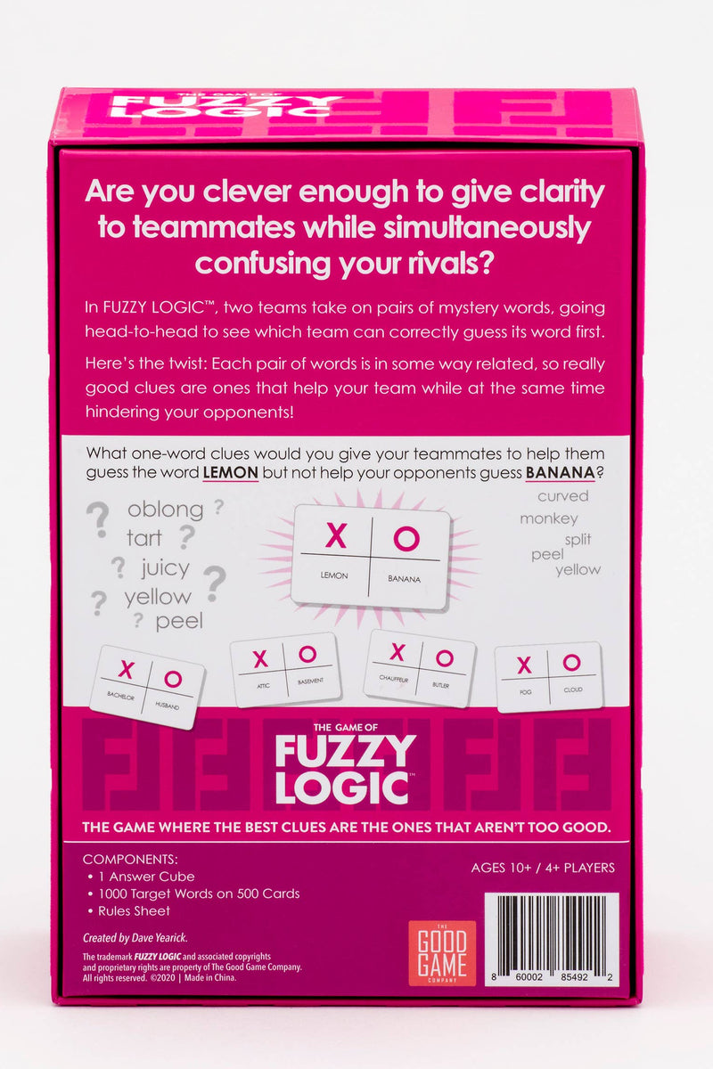 Fuzzy Logic - Riddle Clue Giving Party Game Cute Games Brain Games Fun ...